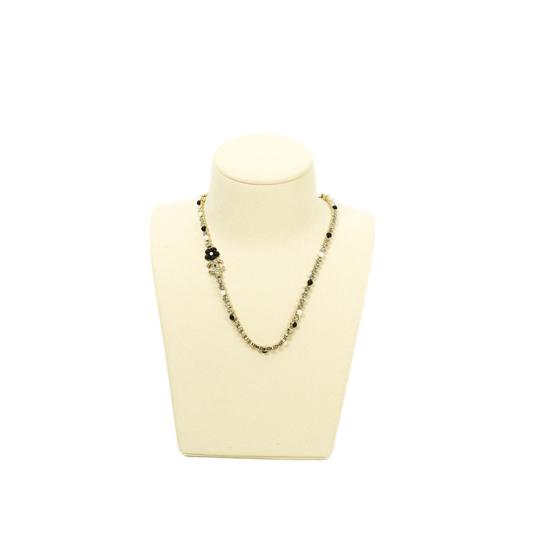 Chanel CC Necklace White/Black