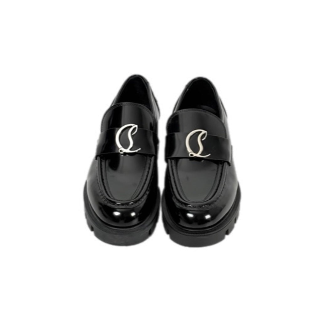 Christian Louboutin Leather Loafer Shoes #37.5