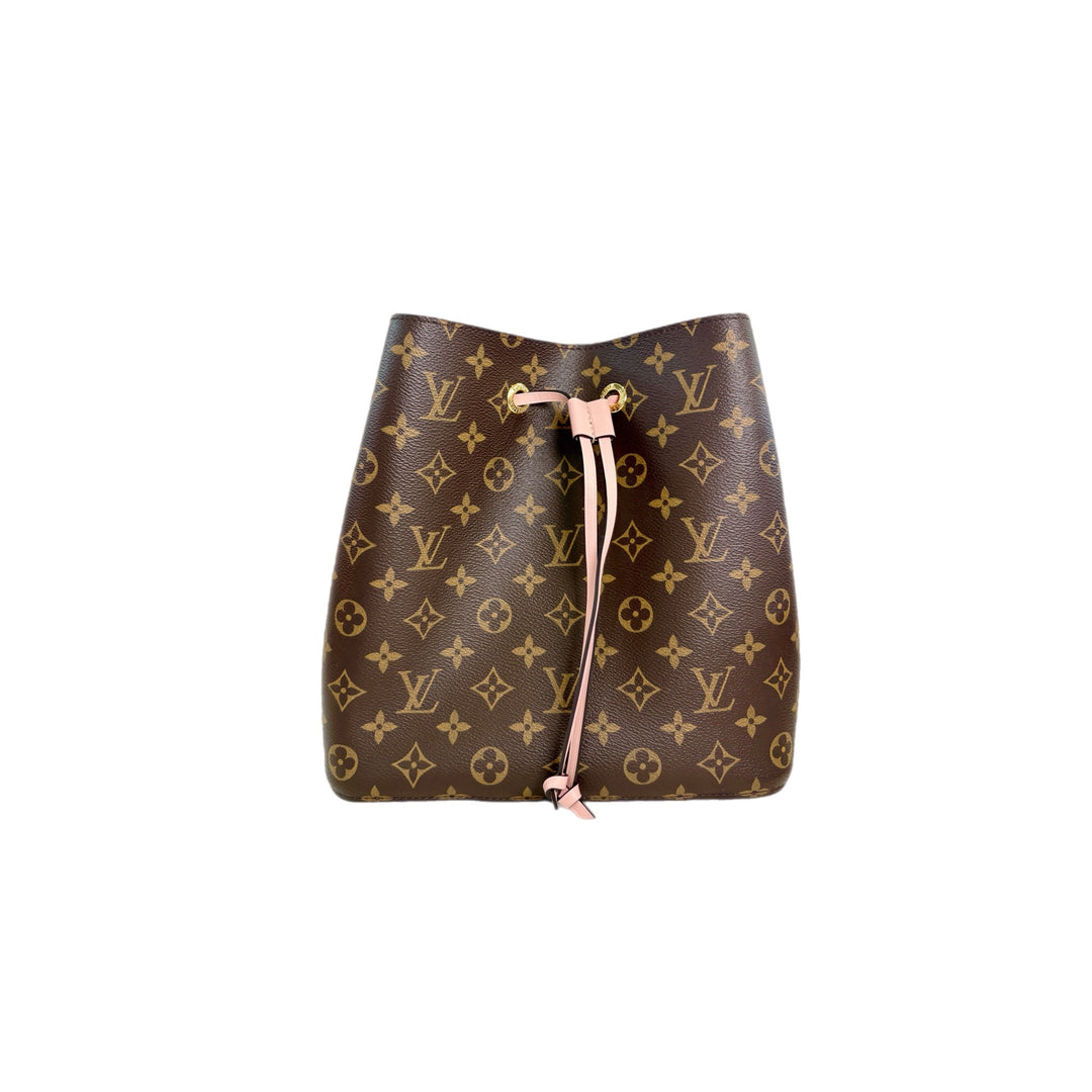 Louis Vuitton Neonoe Mm 26cm Monogram Pink