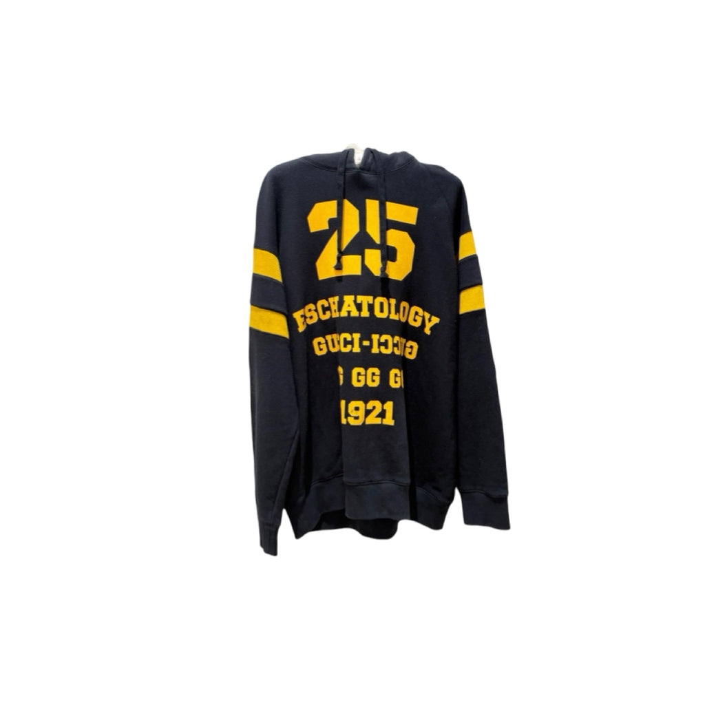 Gucci Hooded Graphic Sweatshirt Black#M