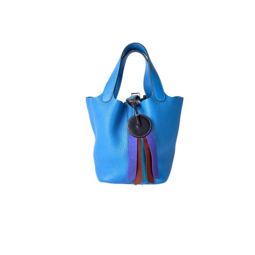 Hermes Picotin 18 Blue TC Bag