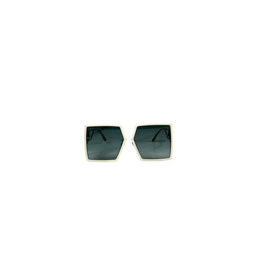 Dior White Square Sunglasses
