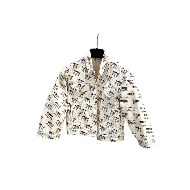 Gucci Cotton Invitation Stamp Denim Jacket