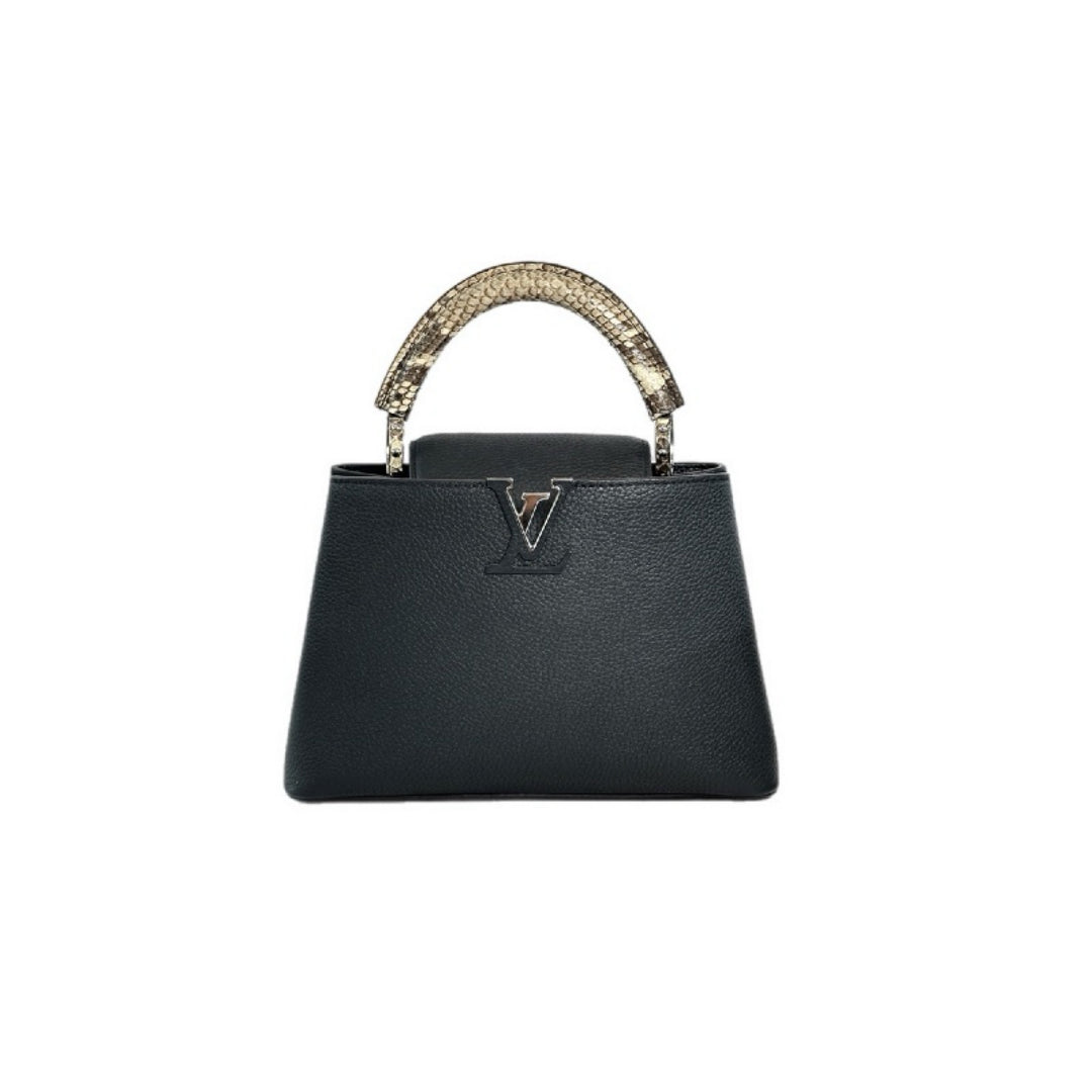 Louis Vuitton Capucines BB Black Python Handle bag