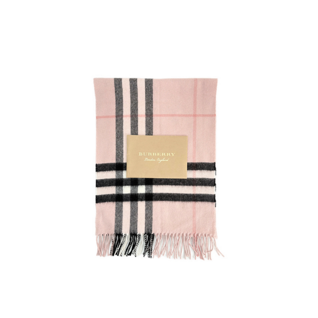 Burberry Pink Cashmere Scarf
