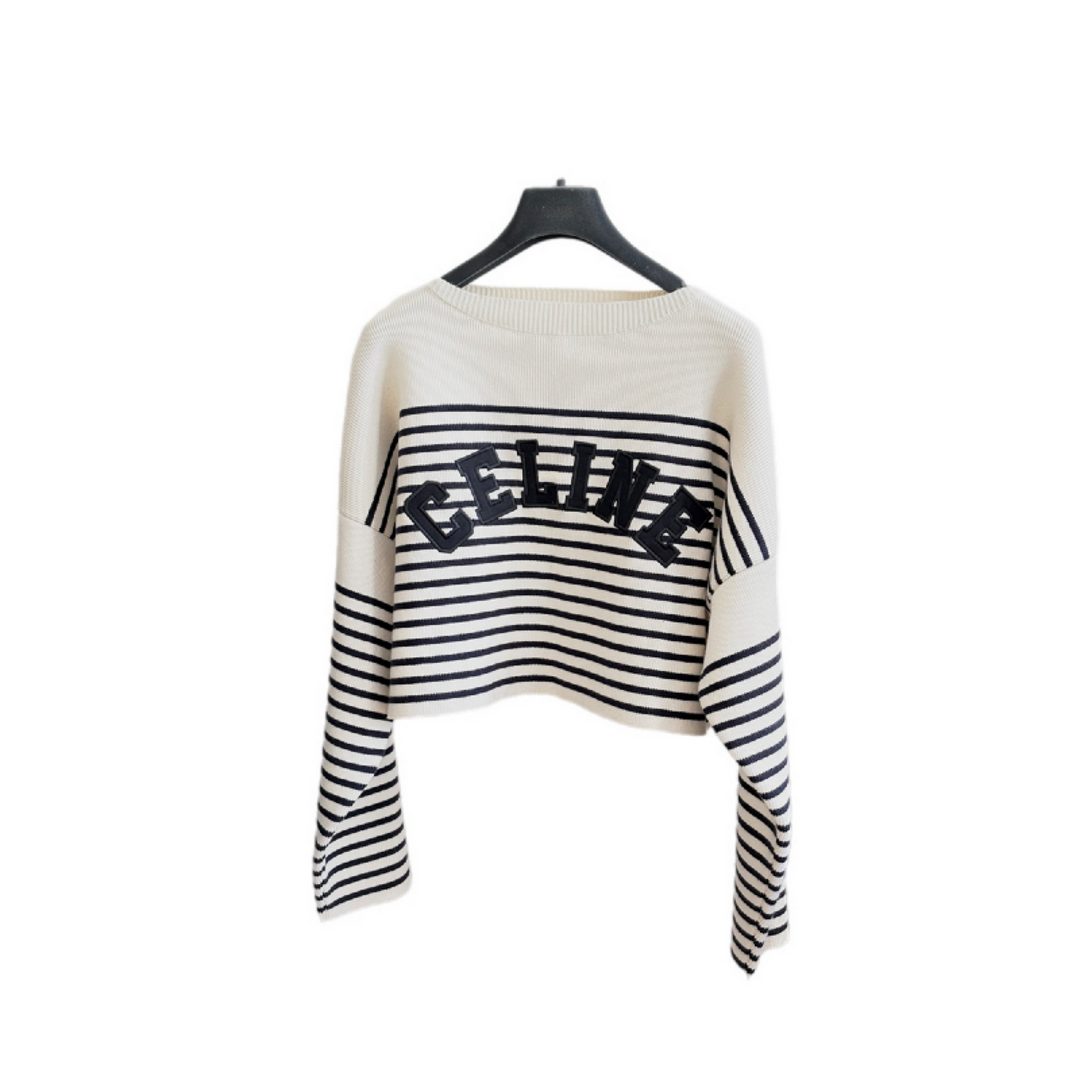 Celine Striped Cotton Jumper #S