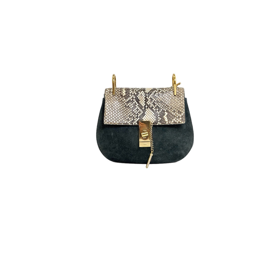 Chloe Black Python Drew Bag