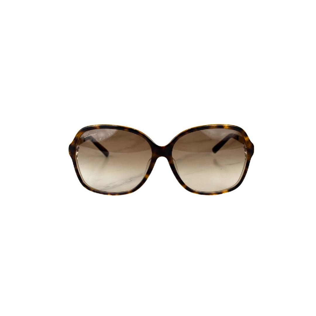 Gucci Brown Tortoiseshell Frame Sunglasses