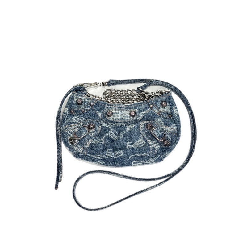 Balenciaga Le Cagole Mini Denim Bag