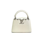 Louis Vuitton Mini Capucines Lizard Pearly White With Crystal - Jiaxyk