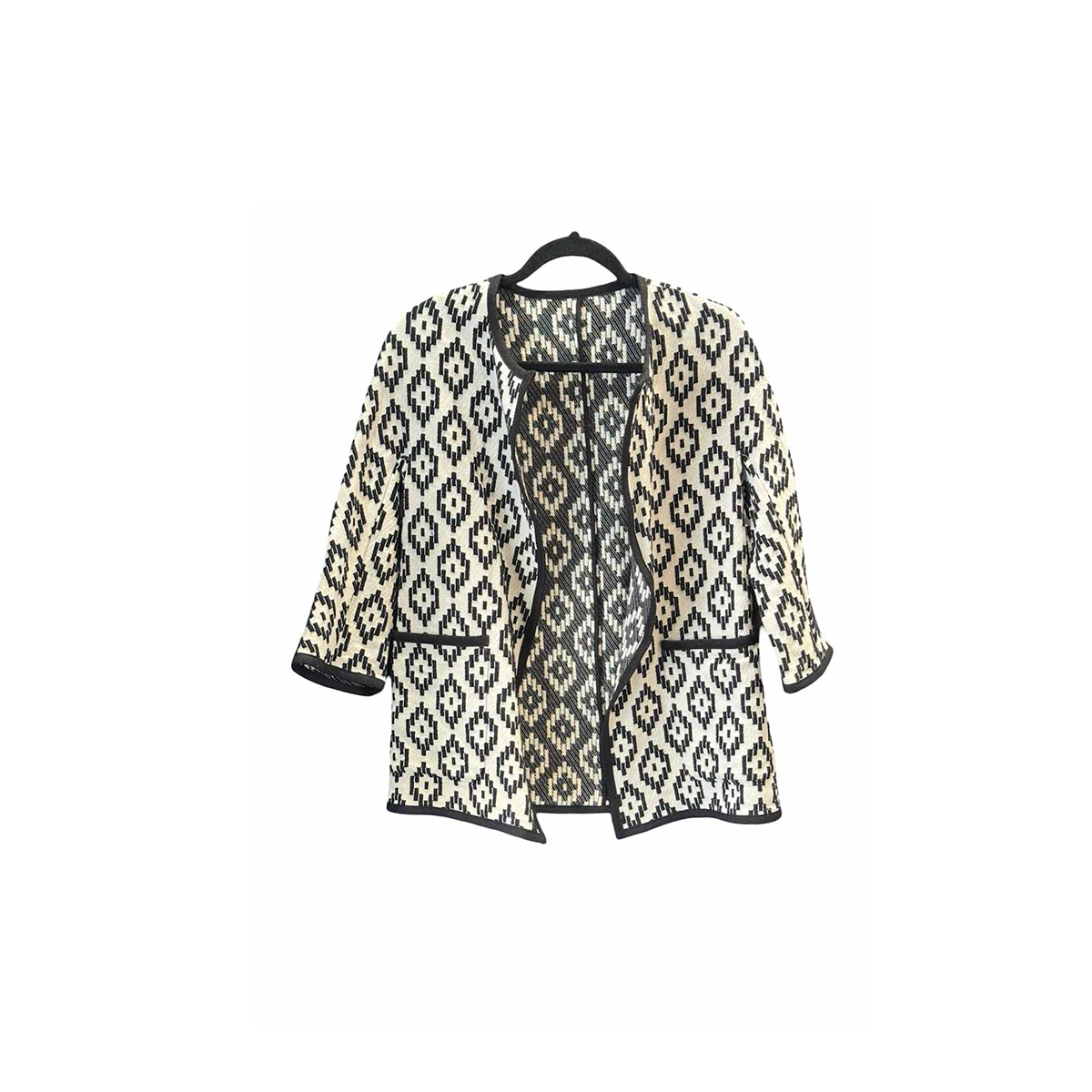 Max Mara Jacket Cotton Black White - Jiaxyk