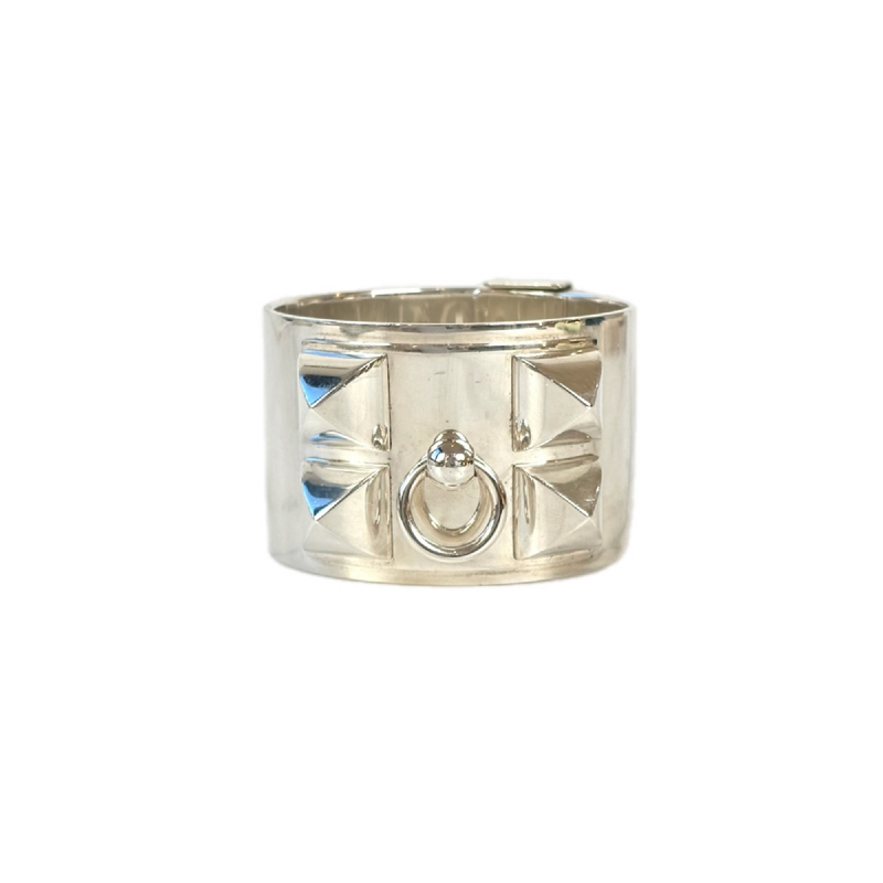 Hermes Silver CDC Bracelet LG