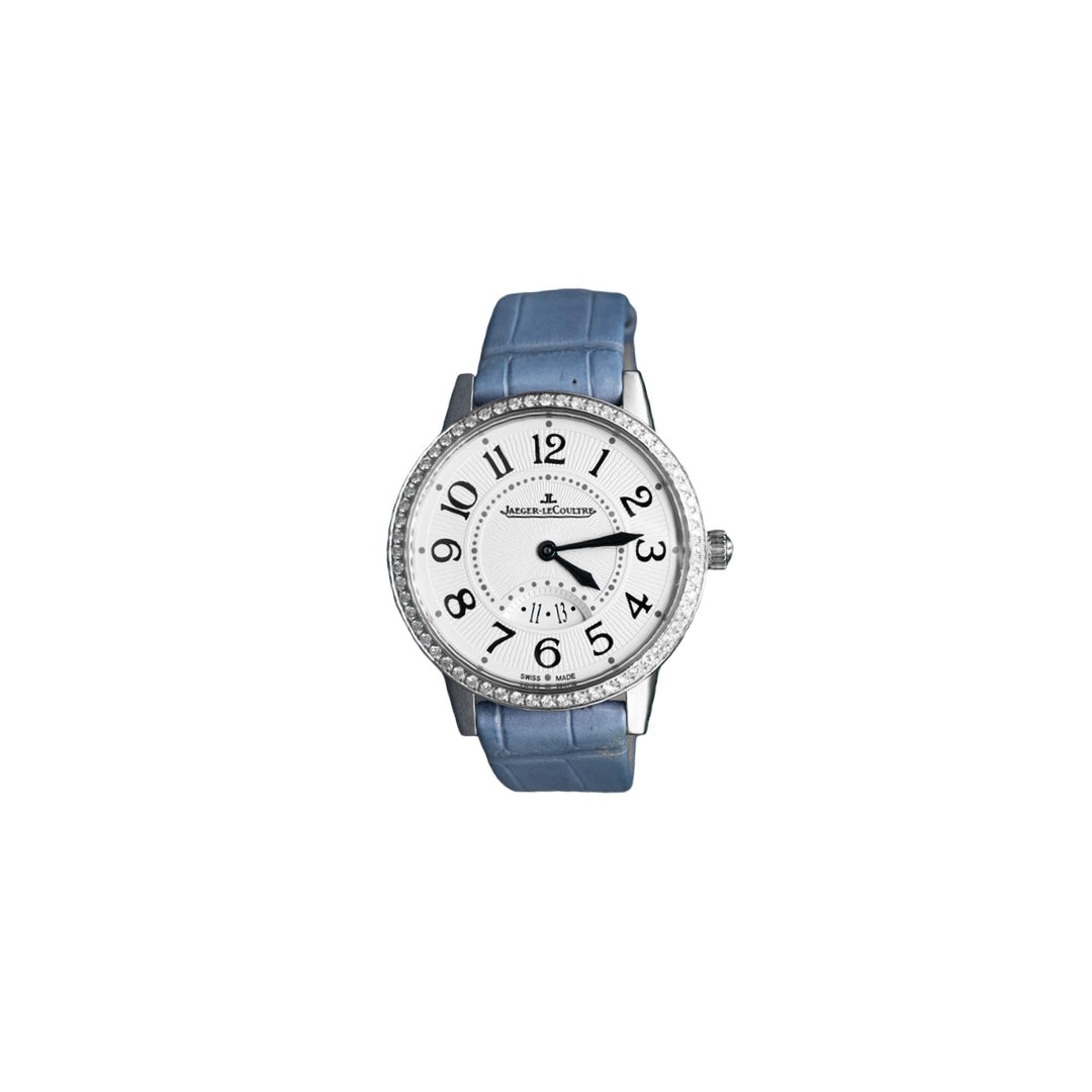 Jaeger Rendez Vous Date Quartz Diamond Watch Steel 34mm