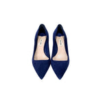 Miumiu Blue Suede Heels #37.5 - Jiaxyk