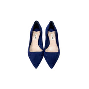 Miumiu Blue Suede Heels #37.5 - Jiaxyk