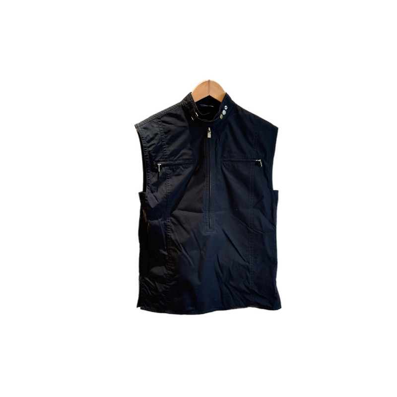 Burberry Sleeve-less Shirt Black  36#