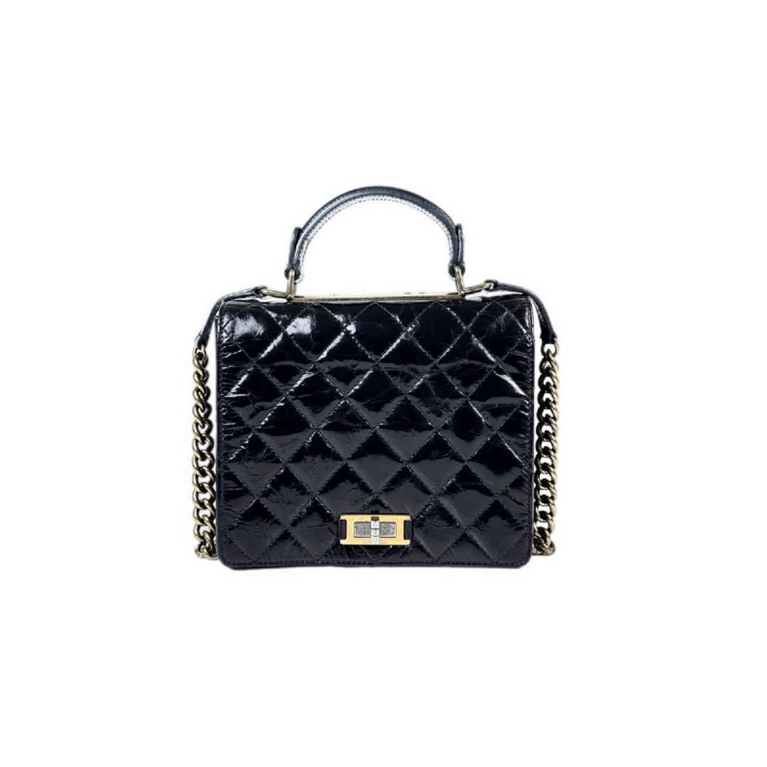 Chanel Reissue Top Handle Shoulder Bag Black
