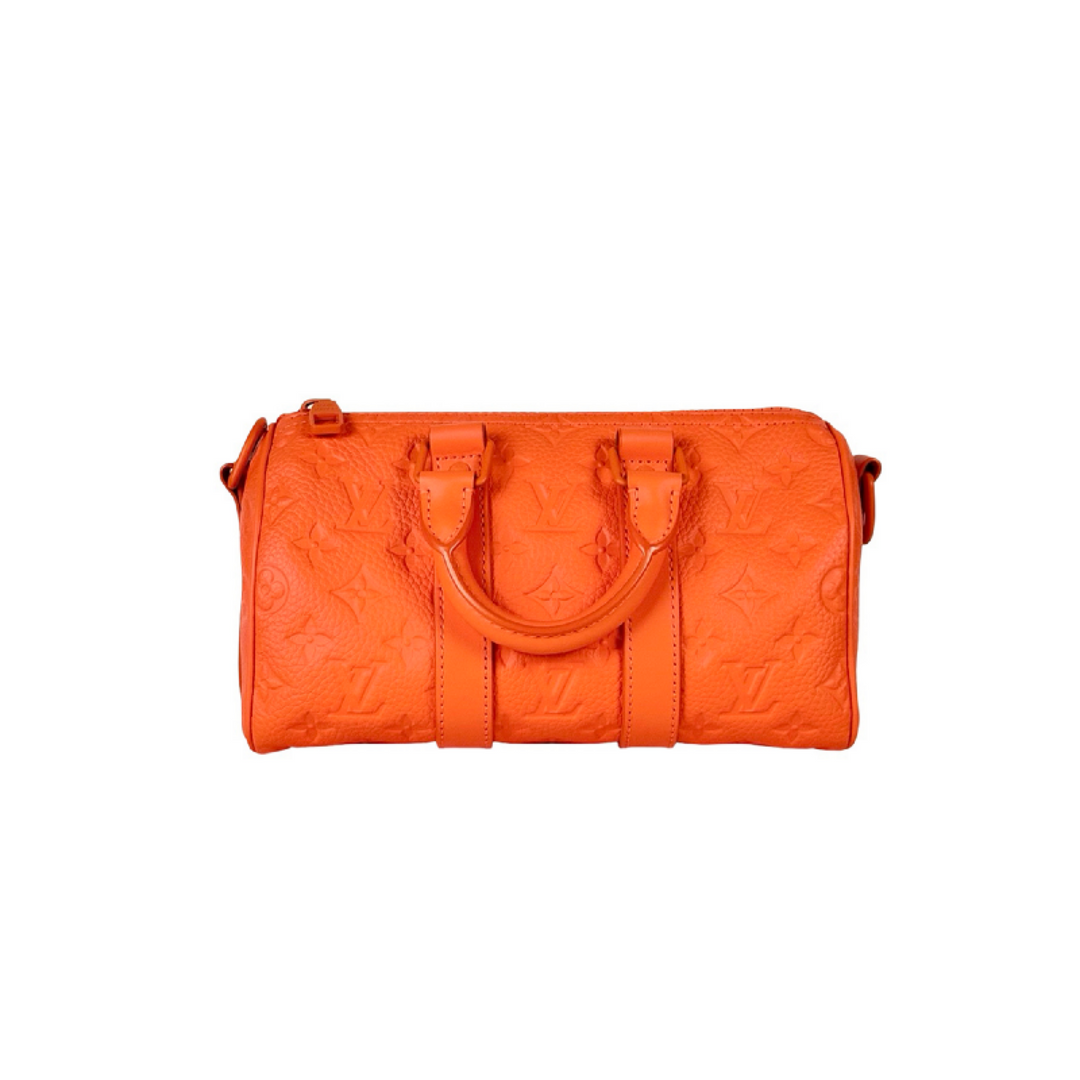 Louis Vuitton Orange Monogram Keepall  25cm
