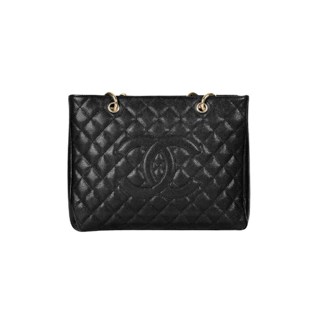 Chanel Tote Gst Black Caviar Bag
