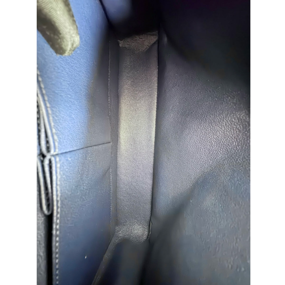Pre-owned Chanel Classic Flap Medium Bag Blue Lambskin - photo 8