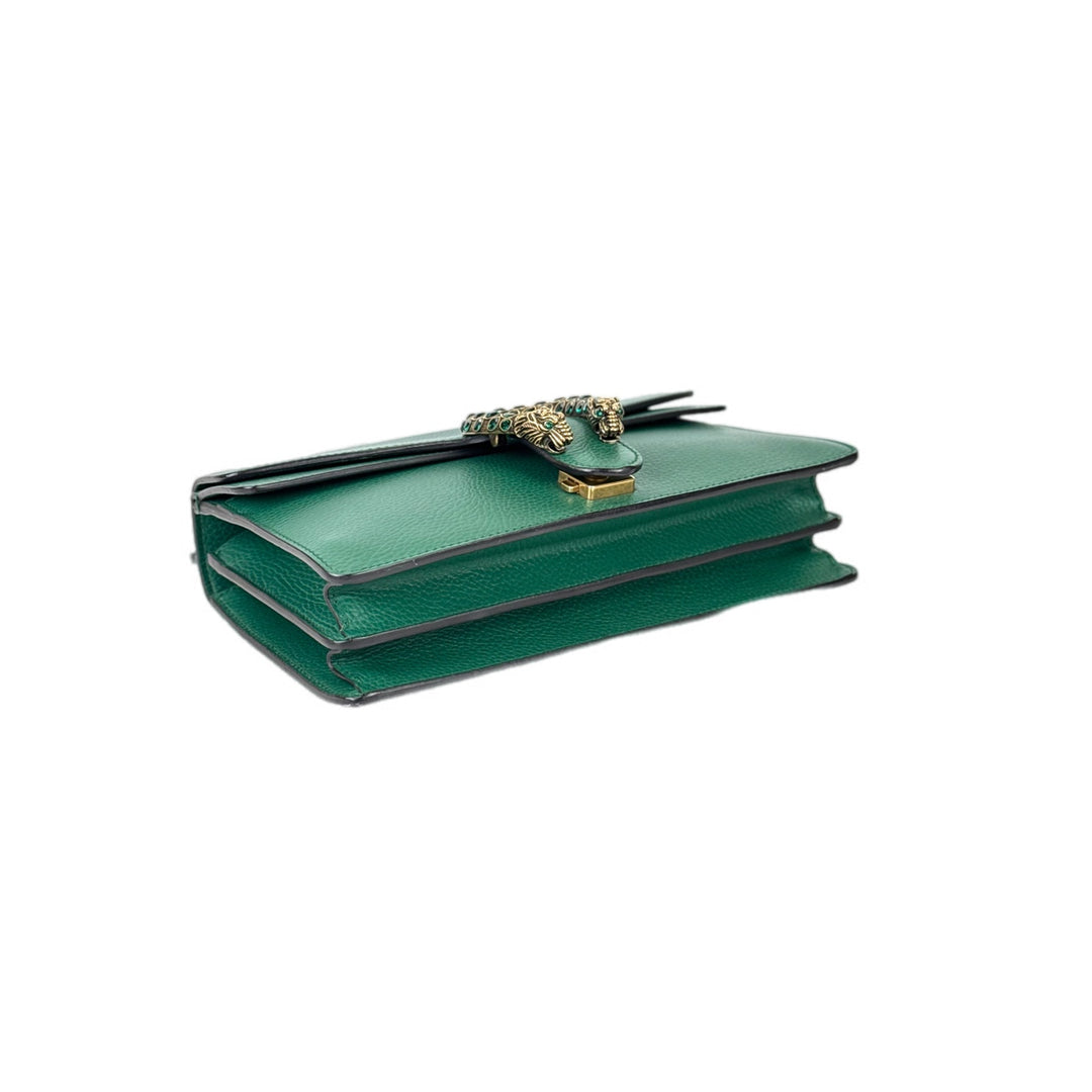 Gucci Dionysus Medium Green Leather Bag