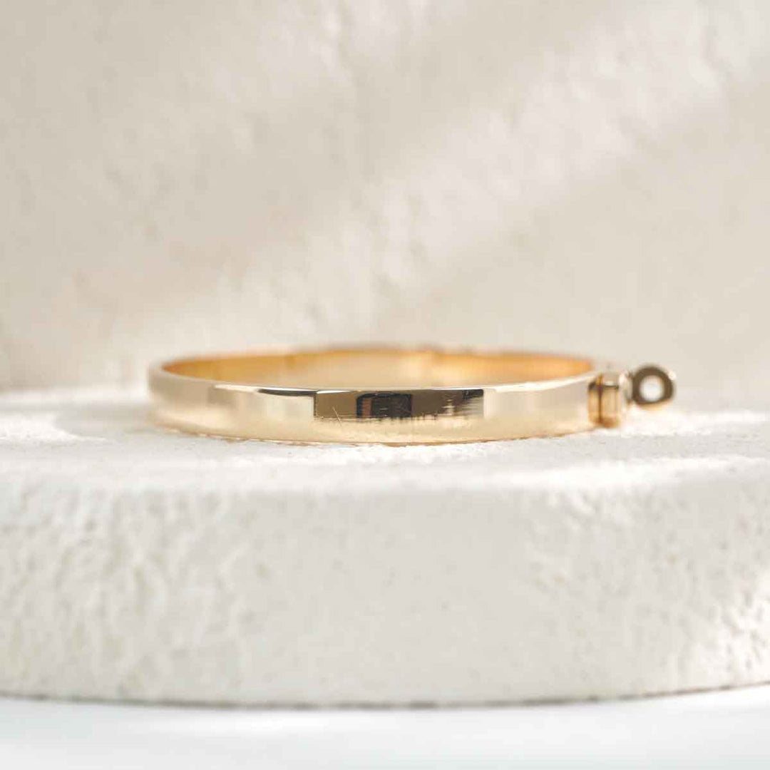 Hermes Rose Gold Kelly Bracelet  small model with 4 diamond ST