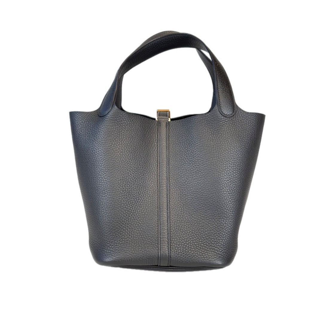 Hermes Picotin 22 Black TC Bag