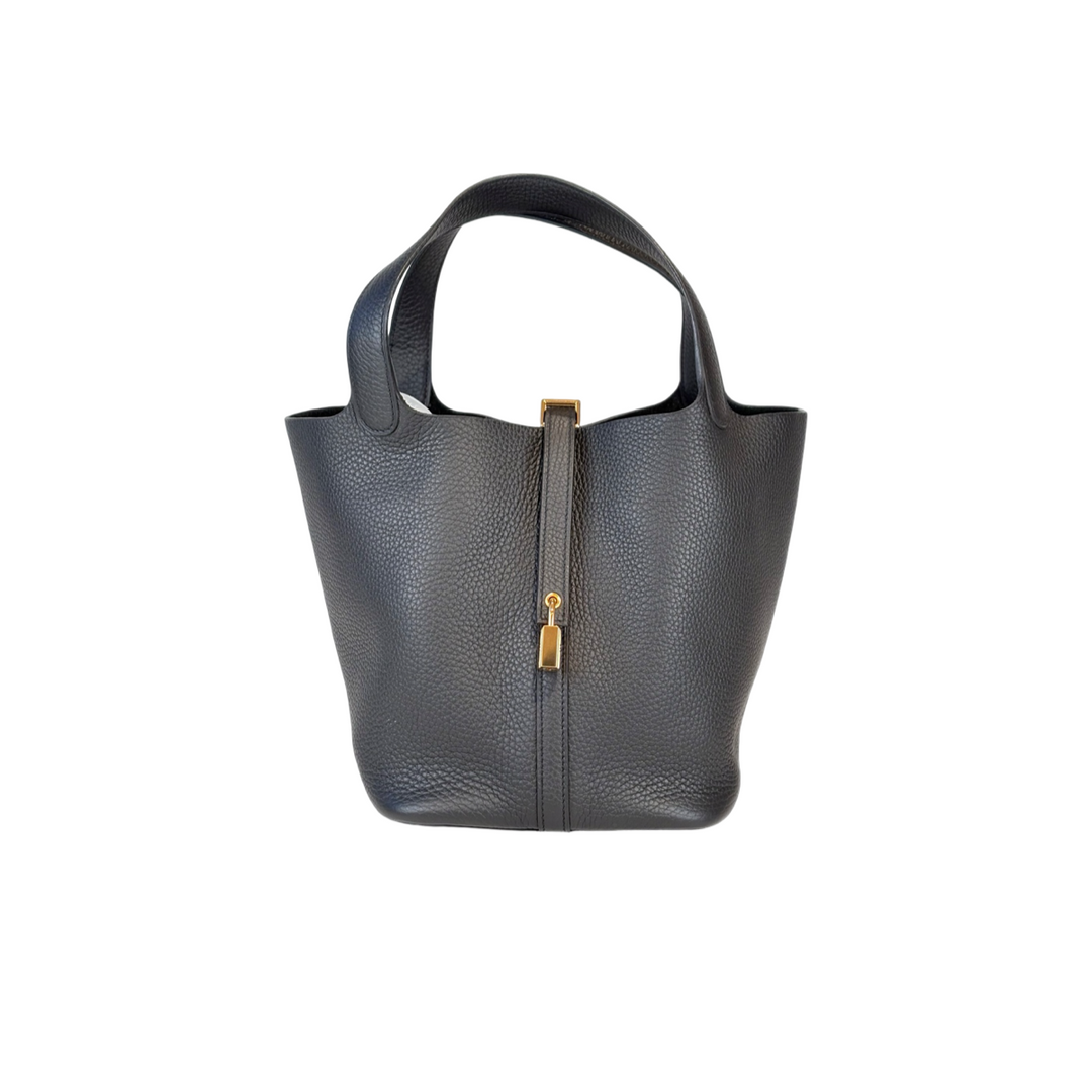 Hermes Picotin 22 Black TC Bag