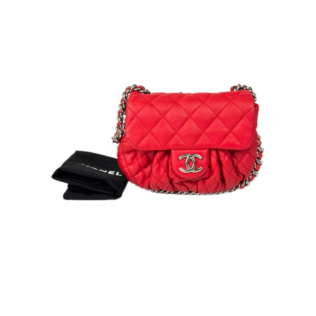 Chanel Interlocking CC Leather Bag