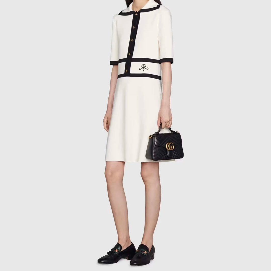 Gucci Marmont Small Black Top Handle Bag