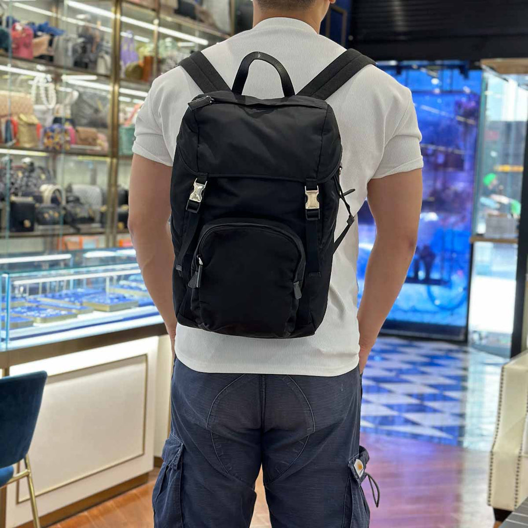 Prada Nylone Backpack Black