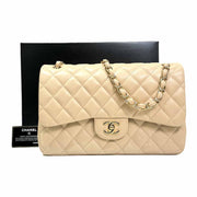 Chanel Yellow Jumbo Classic Flap Bag - Jiaxyk