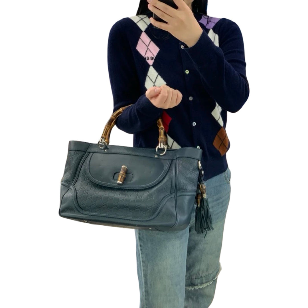 Gucci Bamboo Top Handle Tote Bag
