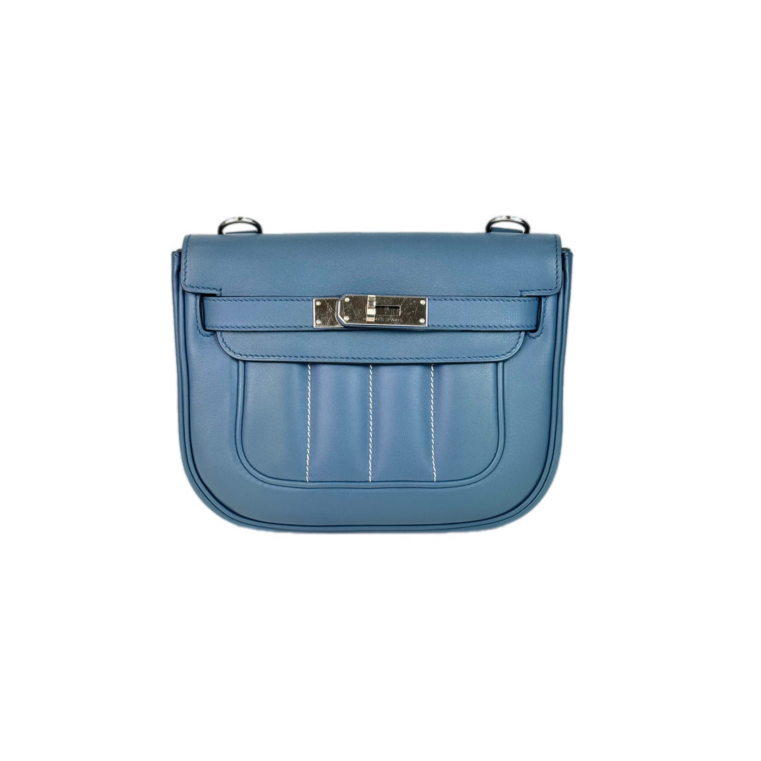 Hermes  Blue Berline Bag Swift 7C