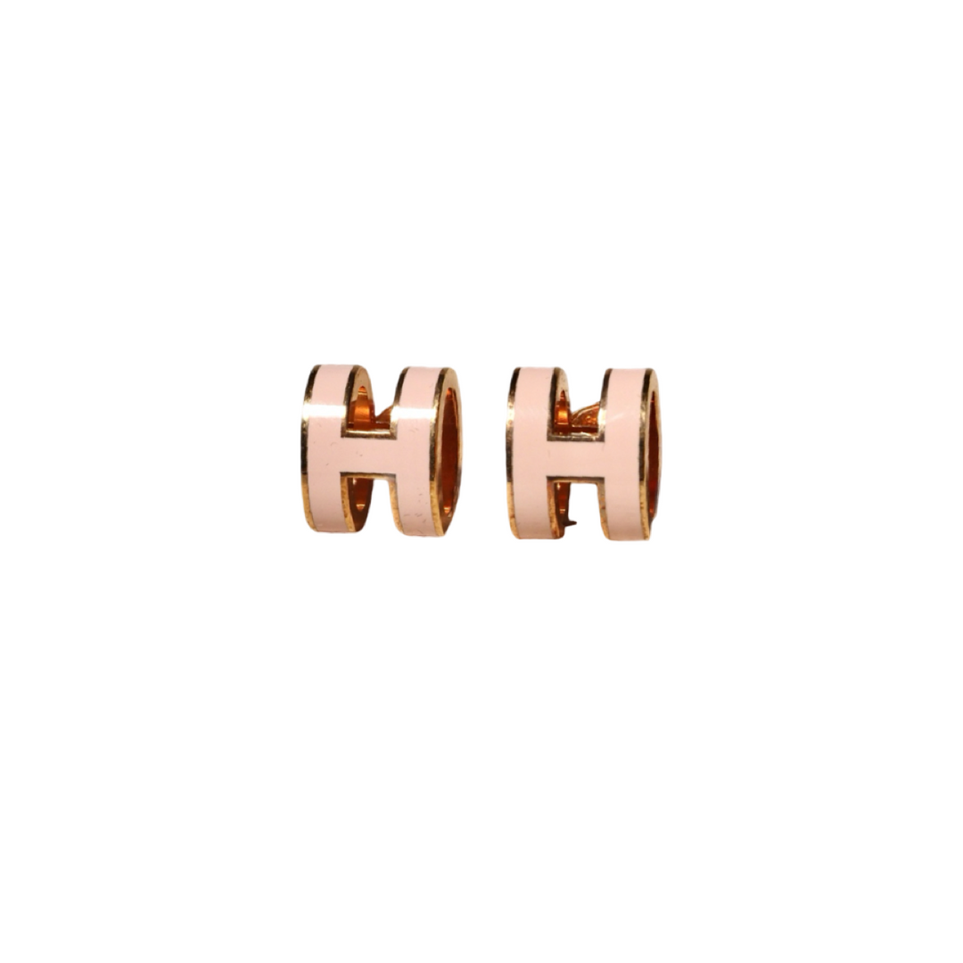 Hermes  Pop H Earrings Pink