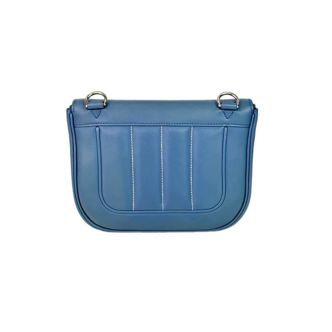 Hermes  Blue Berline Bag Swift 7C