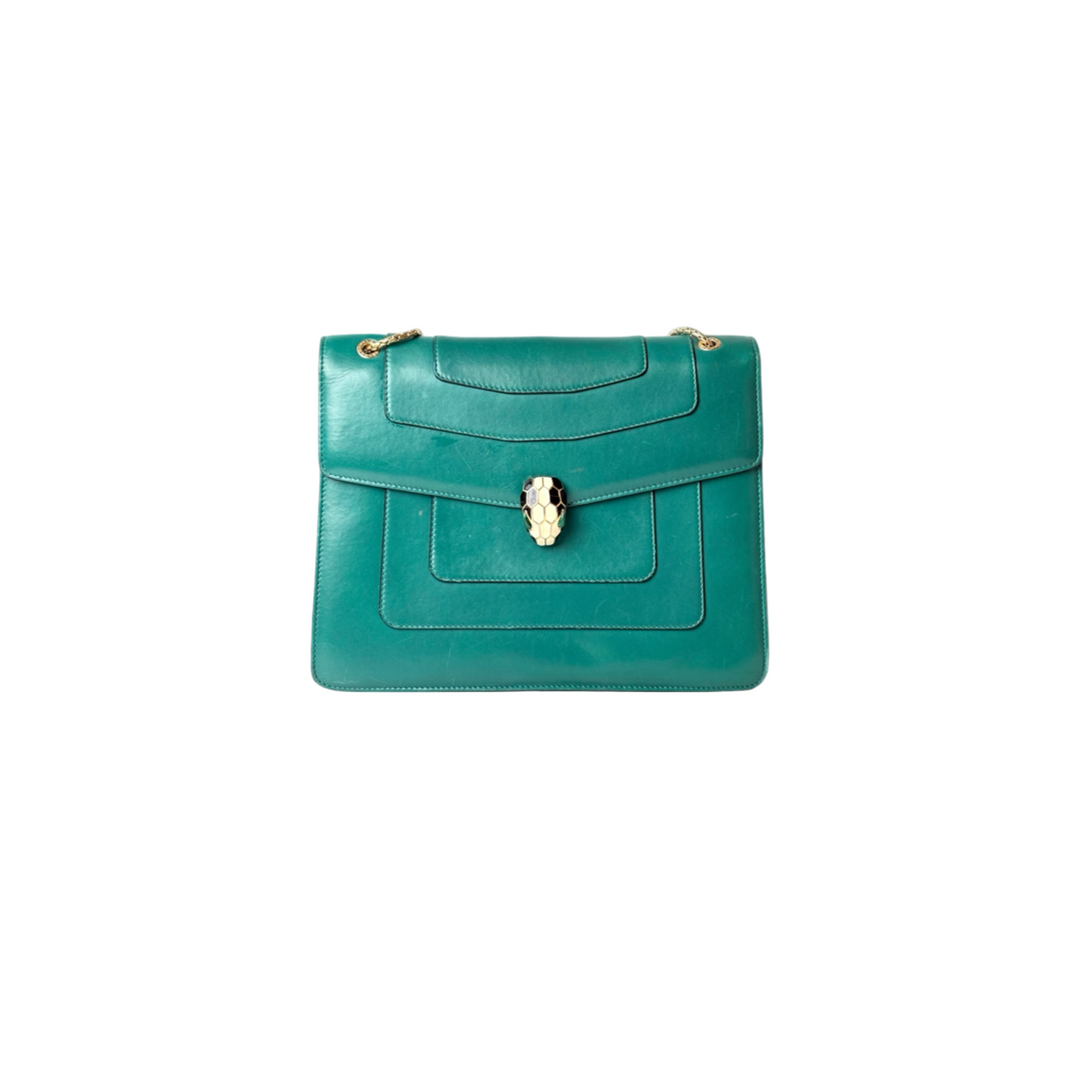 Bvlgari Serpenti Green Chain Bag
