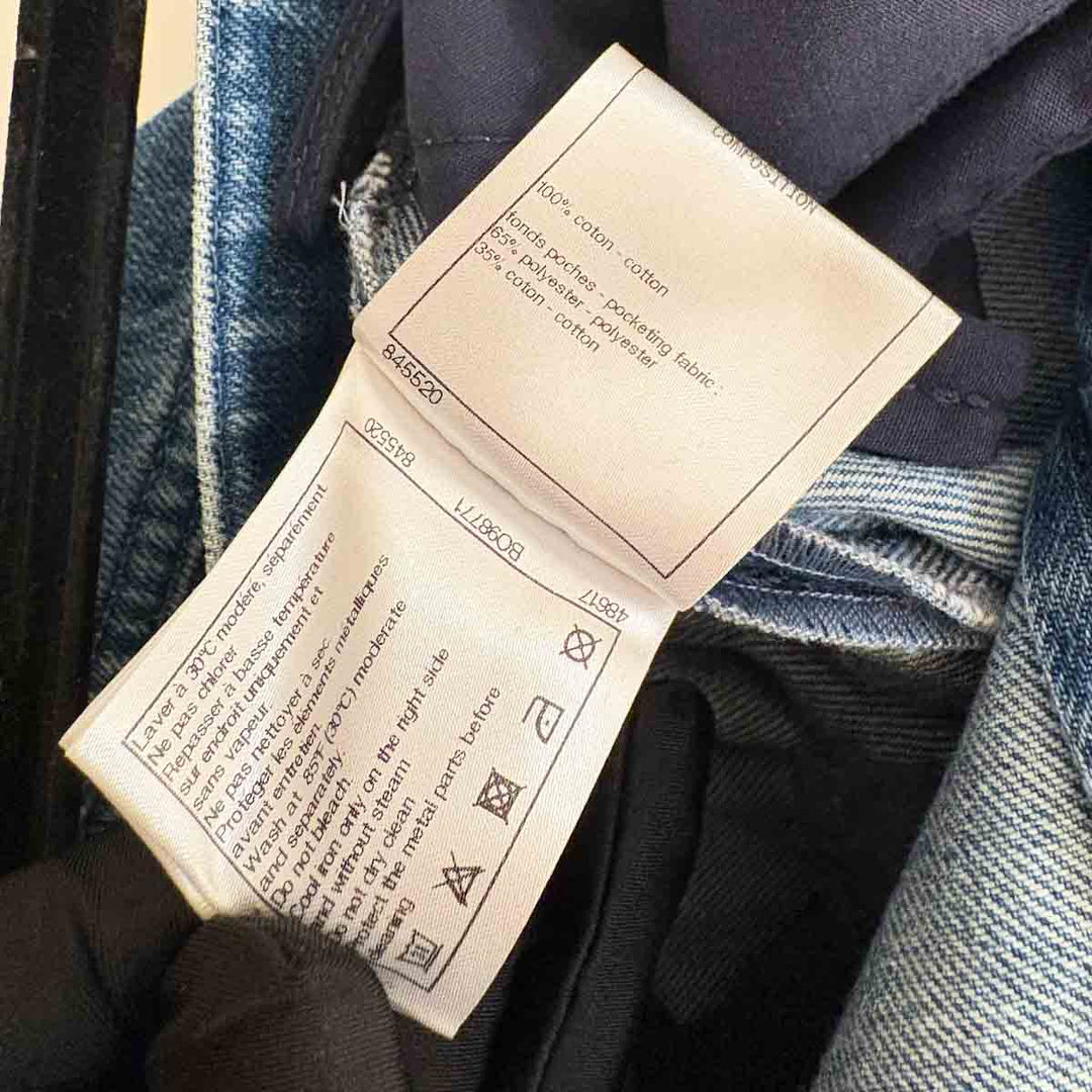 Chanel Camila Printed Jeans Pants #40