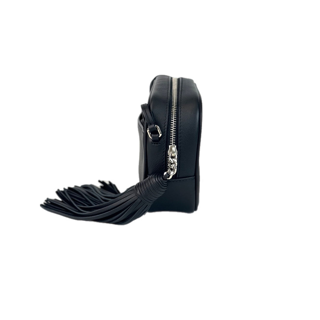 YSL Love Sequins Purse Black Bag