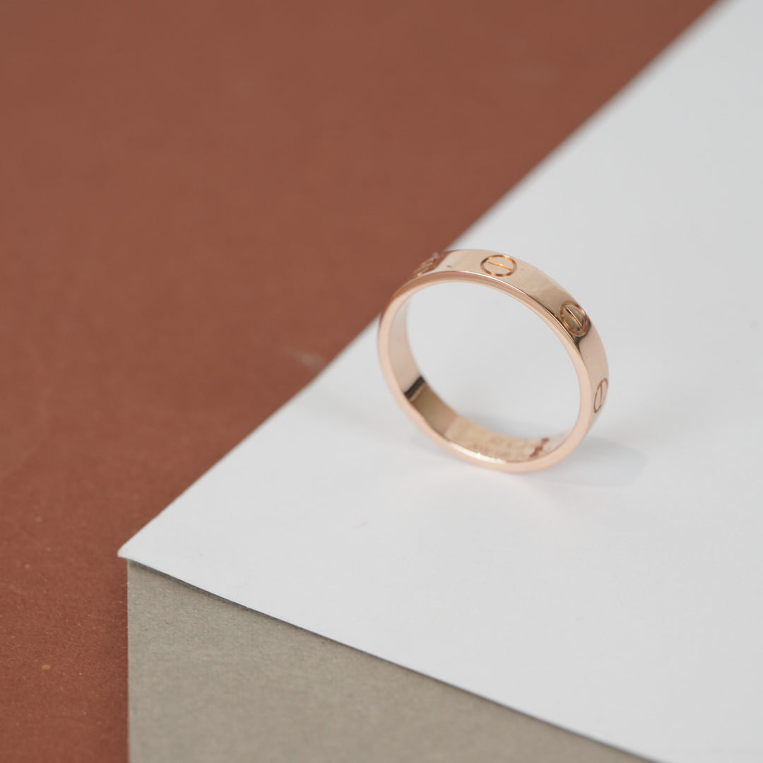 Cartier Love Ring Small Model Rose Gold #52