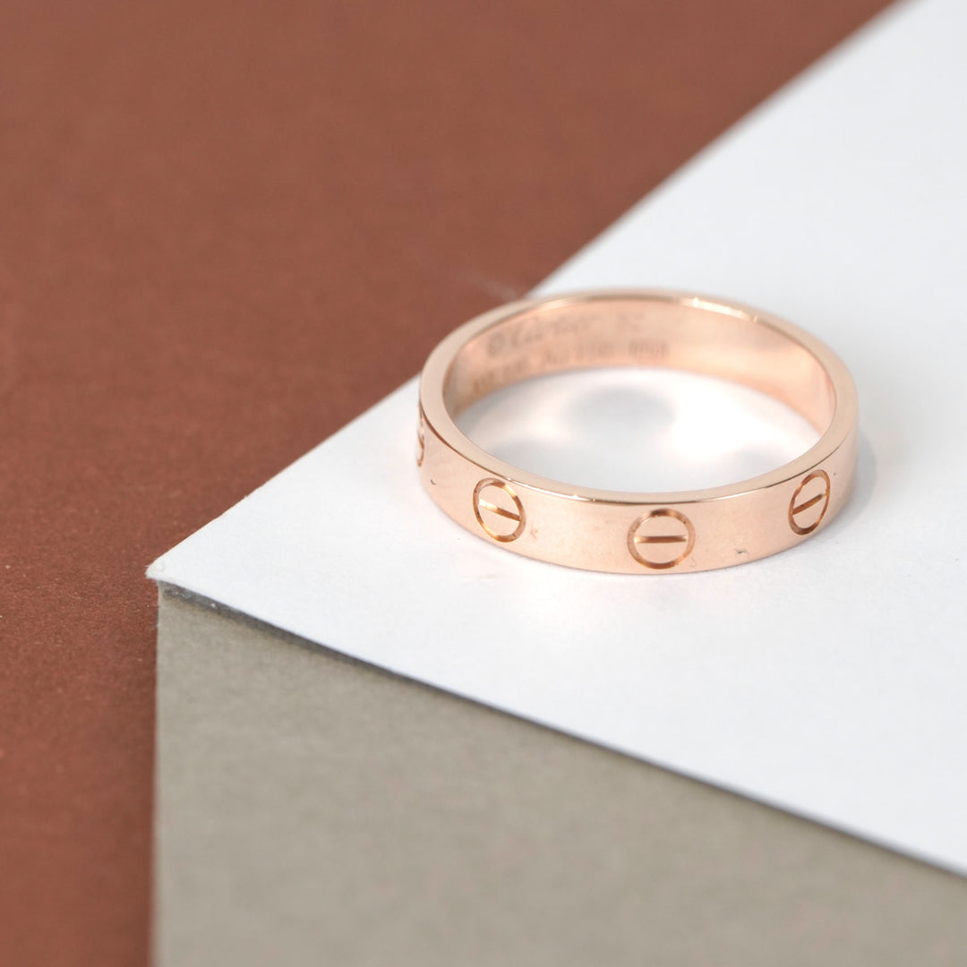 Cartier Love Ring Small Model Rose Gold #52