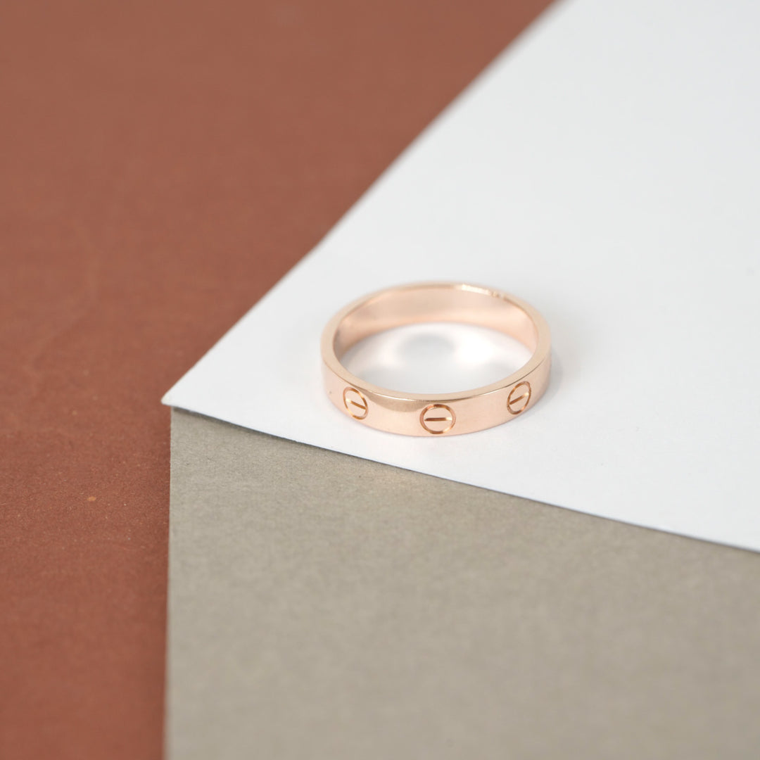 Cartier Love Ring Small Model Rose Gold #52