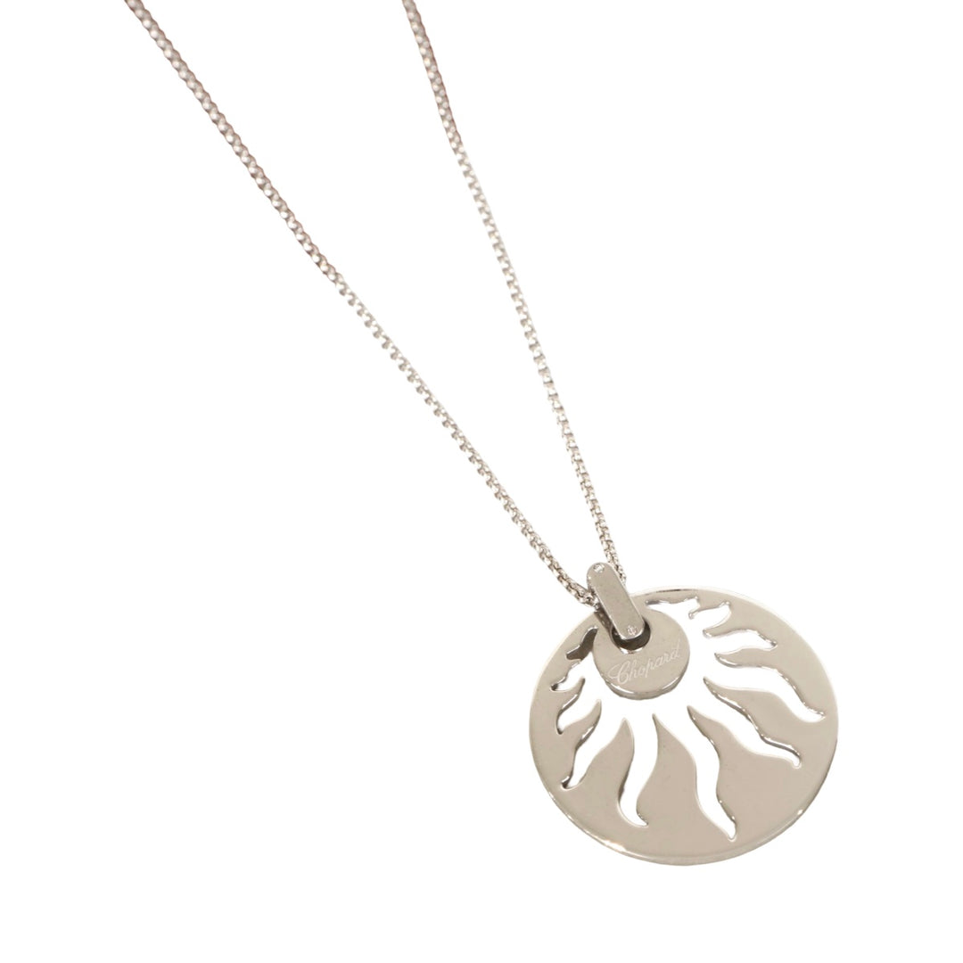 Chopard Round Sun white Gold Necklace