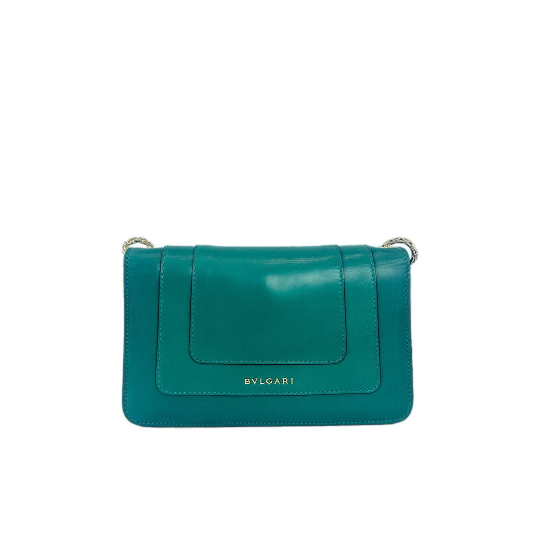 Bvlgari Green Mini Serpenti Chain Bag