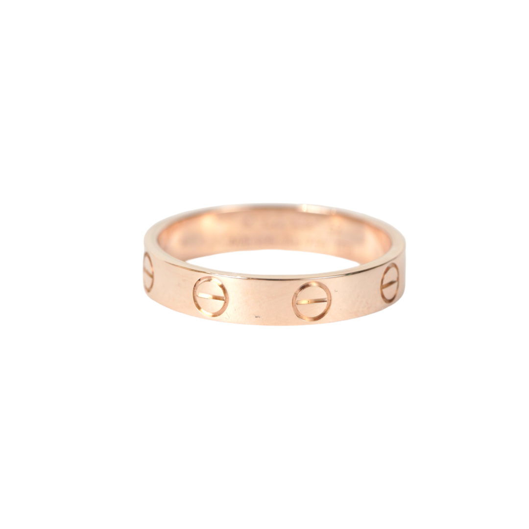 Cartier Love Ring Small Model Rose Gold #52
