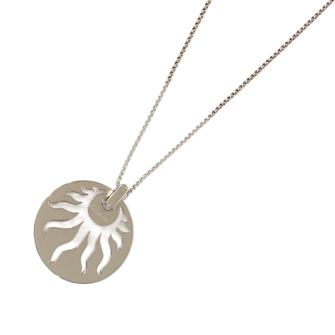 Chopard Round Sun white Gold Necklace