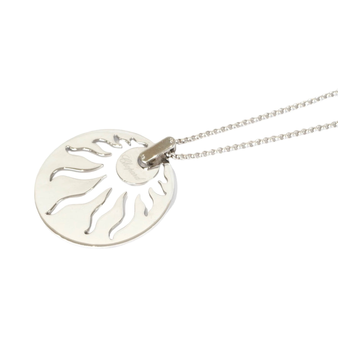 Chopard Round Sun white Gold Necklace
