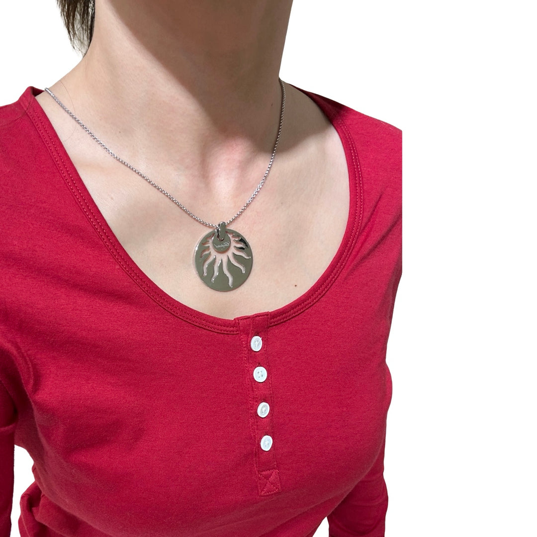 Chopard Round Sun white Gold Necklace