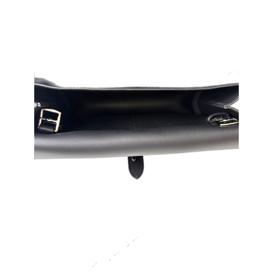 Hermes Black Halzan Mini Bag Swift