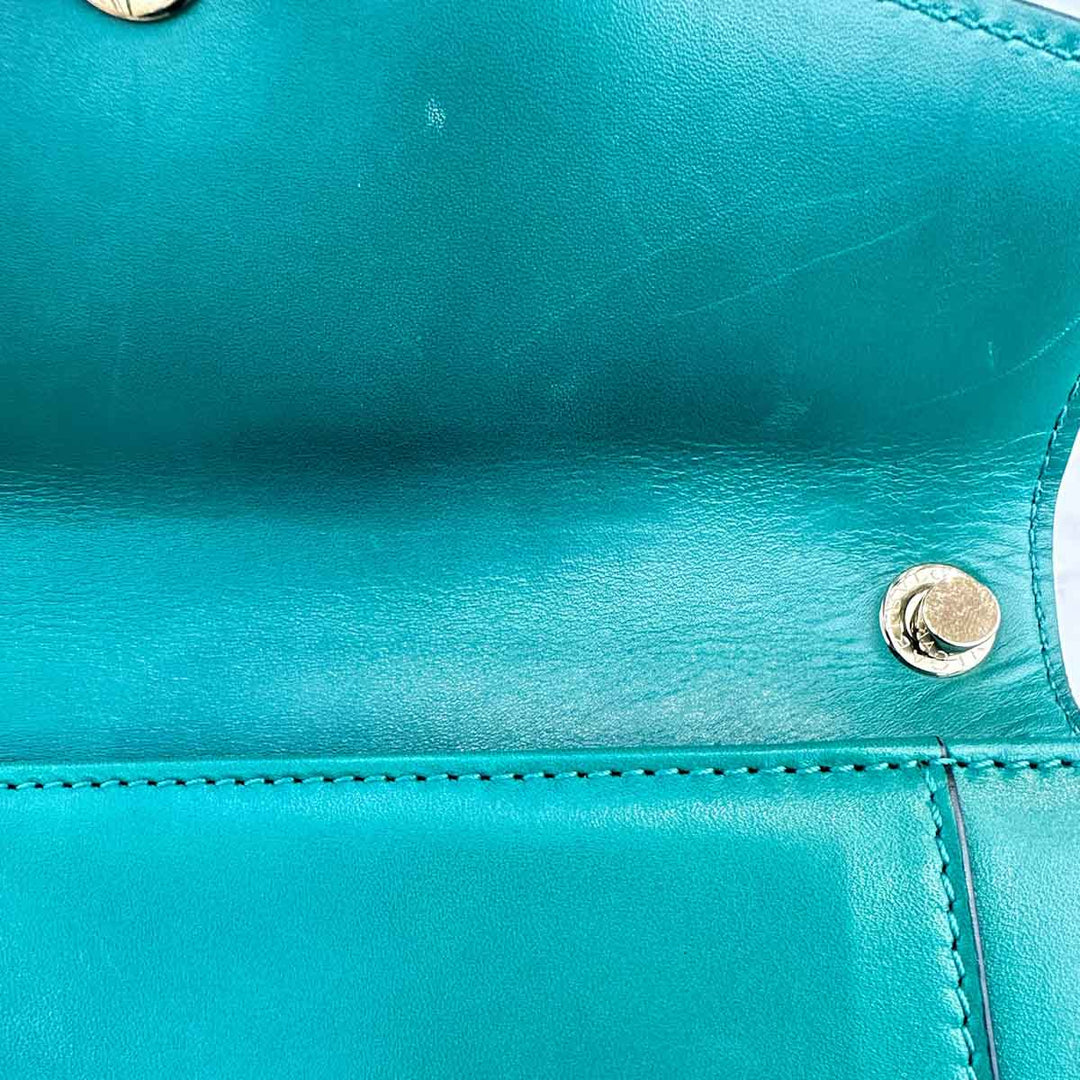 Bvlgari Green Mini Serpenti Chain Bag